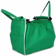 PremiumPort Yeşil Çift Takılabilir Arabaya Uygun Alışveriş Çantası Seti