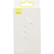 Braventa Collection Superior Hızlı Şarj Özellikli USB To M+L+C 3.5A Kablo 0.5m.-Beyaz