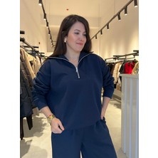 Patuta Butik Lacivert  Rose Takım