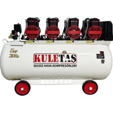 Kuletaş 200LİTRE 8hp Premium Sessiz Yağsız Hava Kompresörü Dental
