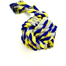 Braventa Collection Dayanıklı Sağlam Diş Ipli Köpek Topu Oyuncağı