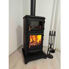 Damla Fırınlı Döküm Şömine Soba