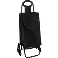 PremiumPort Katlanabilir Üç Tekerlekli Pazar Arabası ve Çanta, Yeni Model