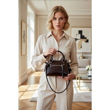 Benerly Kadın Çapraz Askılı Mini Tote Çanta Düz Desen Günlük Kullanım Çok Fonksiyonlu Omuz Askılı