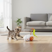 Runaway Şarjlı Robot Kedi Oyuncağı Otomatik Av Oyunu