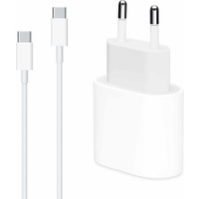 Braventa Collection Microsonic Apple iPhone 17 Pro Max Type-C To Type-C 2 In 1 Şarj Seti [iphone 17 Pro Max ile Uyumlu M