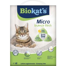 Braventa Collection Biokats Micro Bianco Fresh, Topaklaşan Kedi Kumu 6lt