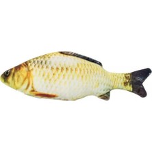 Braventa Collection Peluş Kedi Oyuncağı Balık Kedi Nanesi Otlu Çıngıraklı 1 Adet Sazan