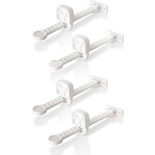 Braventa Collection 4 Adet Pencere Kilidi, Bebek Çocuk Güvenlik Ürünü, Ayarlanabilir Çocuk Emniyet Kilit