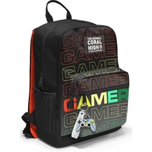 Braventa Collection High Dört Bölmeli Siyah Gri Ortaokul Çantası - Erkek Çocuk