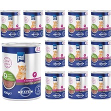 Braventa Collection Pawpaw Yavru Kedi Tavuklu Pate Yaş Mama 400 gr x 12 Adet