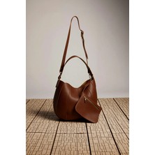 Benerly Kadın Dikişli Dokulu Kese Çanta Ayarlanabilir Omuz Askılı El Çantası Günlük Fonksiyonel Tasarım