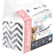 Braventa Collection Dıapers Dişi Köpekler Için Külot (Xs) 10LU