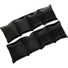 Feyza Design Siyah El ve Ayak Bilek Ağırlığı, 1.5kg Kum Torbası, Sağlam ve Hafif