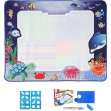 Braventa Collection Sihirli Boyama Halısı, Hayvanlar Temalı,su Ile Boya 10 Dakika Sonra Tertemiz, Renkli Resim Boyama Ki