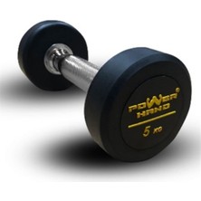 Feyza Design 5 kg Kauçuk Kaplı Olimpik Dumbbell, Dayanıklı ve Şık Tasarım