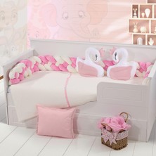 Bebek/çocuk Montesori Welsoft Kumaş Örgülü Nevresim Takımı