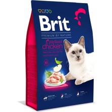 Braventa Collection Brit Premium By Nature Kısırlaştırılmış Kediler Için, Tavuk Etli Kuru Mama, 8 kg