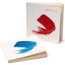 Braventa Collection Art 2'li Set, Çizgisiz Not Defteri, Karton Kapak, (2 Adet 11X11 cm Kare, Toplam 2X128 Sayfa)