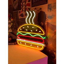 Kamer Neon LED Işıklı Hamburger