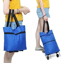 PremiumPort Katlanabilir Tekerlekli Çok Amaçlı Pazar ve Çarşı Arabası