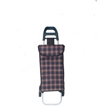 PremiumPort Eğri Kulp Desenli Pazar Arabası, Şık ve Kullanışlı Çanta ile Daha Pratik