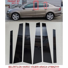 GCP German Car Parts Passat B7 Kapı Direk Kaplaması - Passat B7 Parlak Siyah Direk Kaplaması