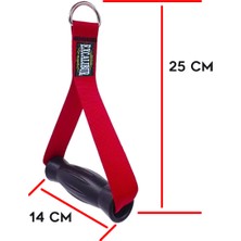 Feyza Design Kırmızı Çift Elcik, 25 Cm, Sağlam ve Konforlu Fitness Aksesuarı