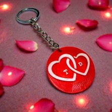 NFCSENS Sevgililer Gününe Özel Nfc Baş Harfli Kalp Anahtarlık