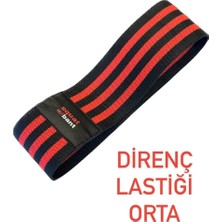 Feyza Design Çok Amaçlı Direnç Lastiği ve Squat Bantı, Orta Güçlü, Ev ve Spor Için