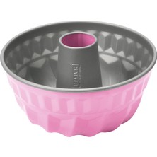 Braventa Collection Colour Borulu Kek Kalıbı Pembe 22CM