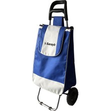 PremiumPort Şık ve Dayanıklı Lastik Tekerlekli Pazar Arabası, Pratik Kullanım Sağlar