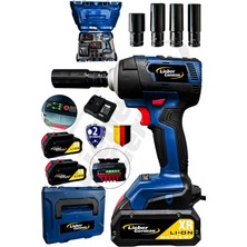 Lieber German Teknoloji 450NM Tam Profesyonel 2x Akülü Şarjlı Somun Sökme Sıkma Makinesi