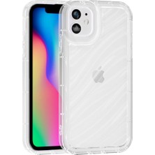 Vissona iPhone 11 Uyumlu Telefon Kılıfı Kamera Çıkıntılı Kabartmalı Parlak Desenli Darbe Emici Silikon Kılıf