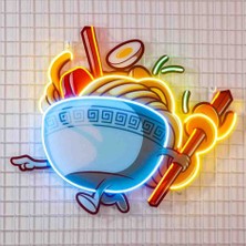 Kamer Neon LED Işıklı Pop Art Sanatsal Tablo