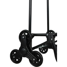 PremiumPort Katlanabilir Üç Tekerlekli Pazar Arabası ve Çanta, Yeni Model