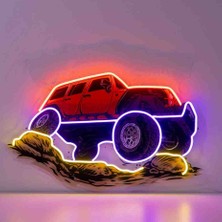 Kamer Neon LED Işıklı Pop Art Sanatsal Tablo