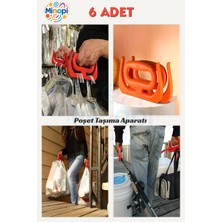 PremiumPort Renkli Poşet Taşıma Aparatı 6'lı Set, Pratik ve Kullanışlı Tasarım