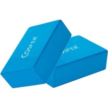 Feyza Design Mavi Yoga Blok Seti, 2 Adet, Konfor ve Denge Için Mükemmel Seçim