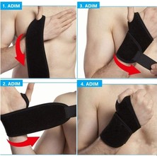 Feyza Design 4'lü El Bilek Destek Seti, Spor ve Günlük Kullanım Için Uygun