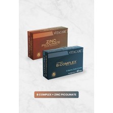 Vitacare B Complex Vitamin + Zınc Picolinate - 2'li Avantaj Paketi