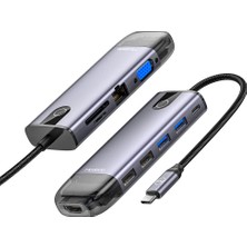 Braventa Collection Mcdodo HU-7420 10IN1 USB Hub Çoğaltici-Gri