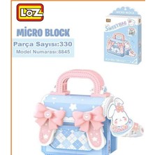 Benisa Shop Loz Micro Block Sweet Bag Serisi Mavi Tavşan Figürlü Çanta 330 Parça Lefo Oyuncak Yapım Seti