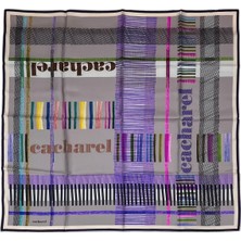 Cacharel Ipek Eşarp Twill - 8848313-922 Gri Mor