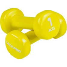 Feyza Design Renkli Stüdyo Dambıl 2x1 Kg, Ev ve Spor Salonları Için Hafif Çekiş