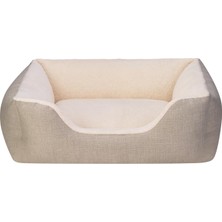 Braventa Collection Echo Varro Ekru-Ekru Köpek Yatağı M 65X80CM