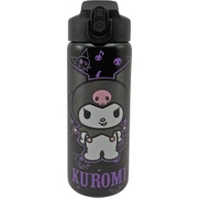 Braventa Collection Wiggle 600ML Temalı Lisanslı Pipetli Kilitlenebilir Kapak Paslanmaz Çelik Termos Matara (Siyah)