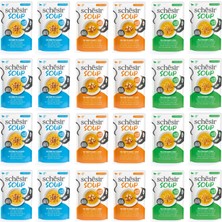 Schesir Soup 3 Çeşit Karma Yetişkin Kedi Çorbası Pouch 40 Gr. x 24 Adet