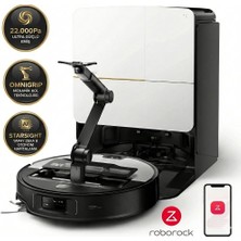 Roborock Mekanik Kollu ve 22.000 Pa Ultra Emiş Güçlü 4 cm Yükselebilen Şasili 80°c Yıkamalı ve Kurutmalı Akıllı Robot Süpürge - Saros Z70