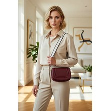 Benerly Kadın Çapraz Askılı Küçük Düz Desenli Dokuma Omuz Çantası Ayarlanabilir Askı Detaylı